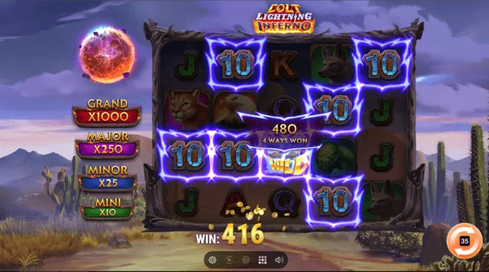 Ganancia en Colt Lightning Inferno